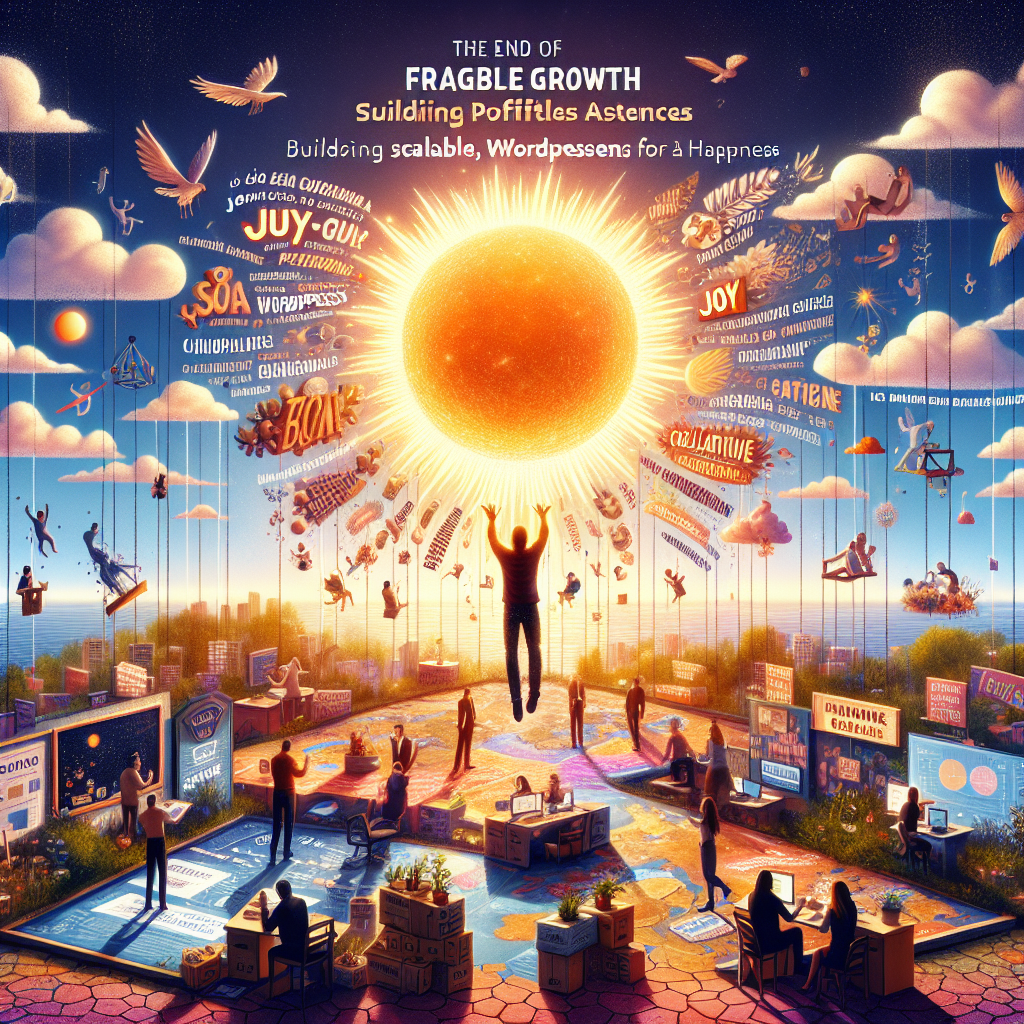 El fin del crecimiento frágil: Construir agencias de WordPress escalables y rentables para alcanzar la felicidad.