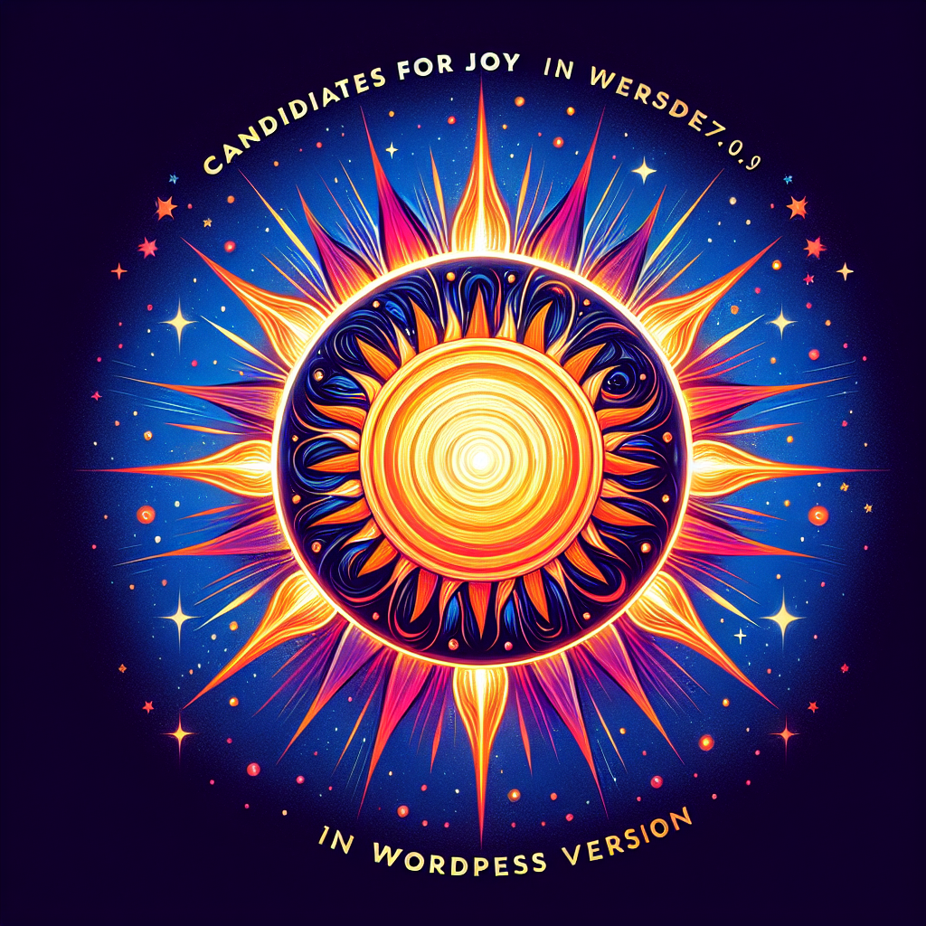 Candidatos a la Felicidad de la Versión 7.0 de WordPress