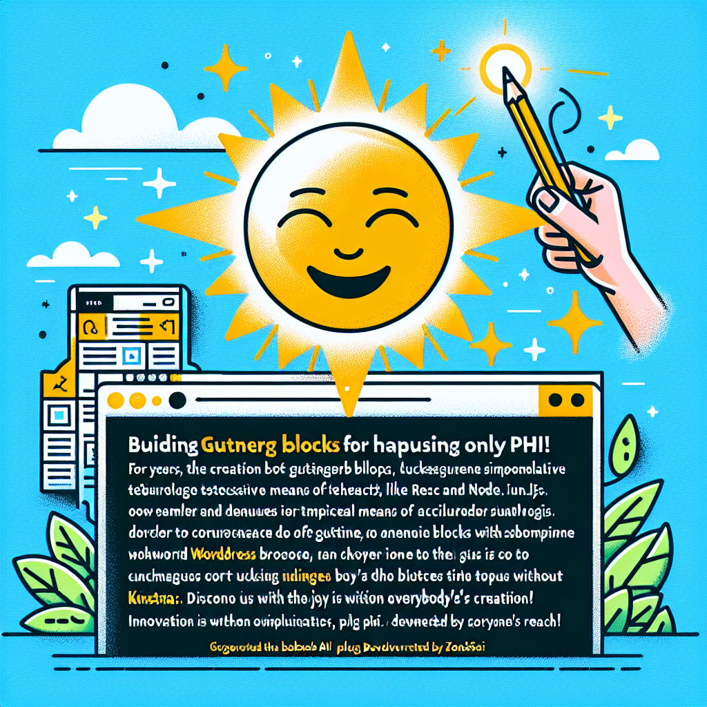 Cómo construir bloques Gutenberg para la felicidad solo en PHP
